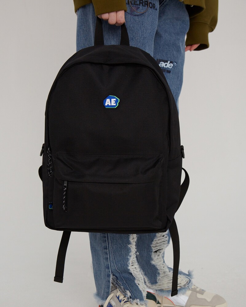 ADER ERROR아더에러]Stone logo backpack/ Noir